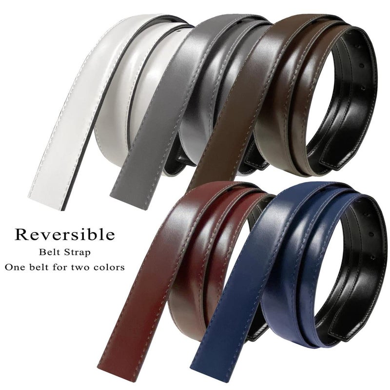 Belts.com Reversible Dress Belt Strap Replacement Genuine Leather 1-1/8"(30mm) & 1-3/8"(35mm) Wide (30MM- Black/Brown, 38) - Image 2